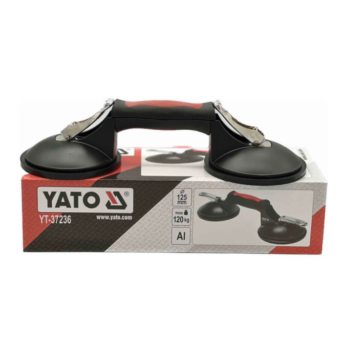 Тримач-присоска для скла подвійна YATO 120 кг