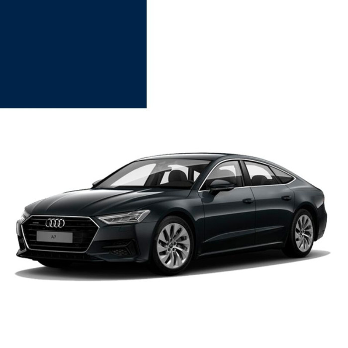 Фарба за кодом металік синя Santorinblau LZ5K для автомобілів Audi