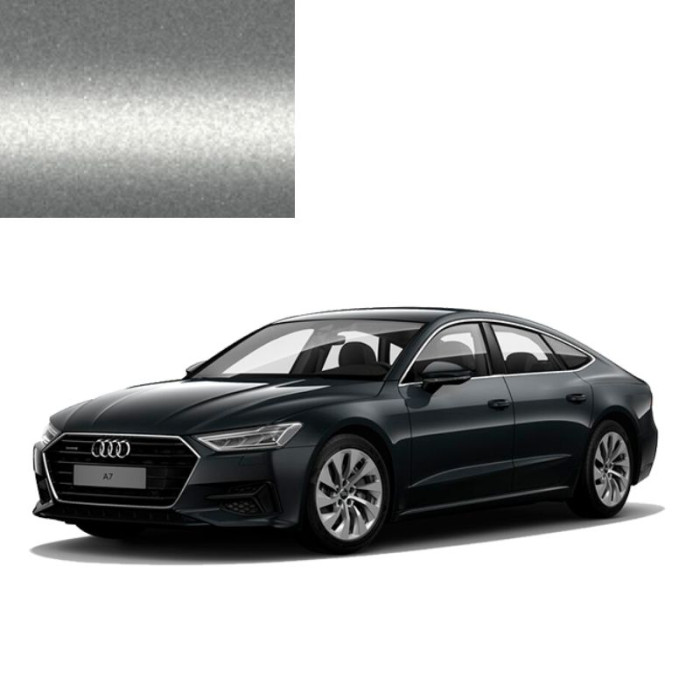 Фарба за кодом металік Срібляста Kristallsilber LY7T для автомобілів Audi