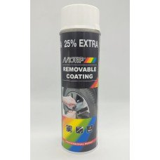 Краска с эффектом Жидкая резина белая 500 мл в баллончике MOTIP 04303