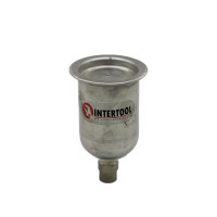 Бачок металевий міні для HVLP INTERTOOL 125 мл з внутрішньою різьбою М14х1