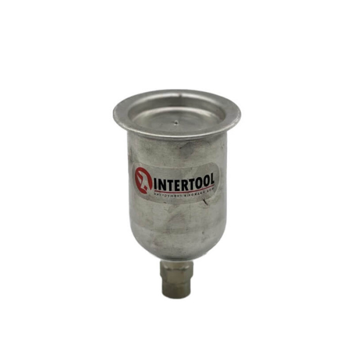 Бачок металевий міні для HVLP INTERTOOL 125 мл з внутрішньою різьбою М14х1