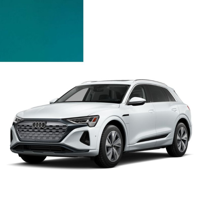 Фарба за кодом акрилова зелена LP6M KARIBIKGRUEN для автомобілів Audi