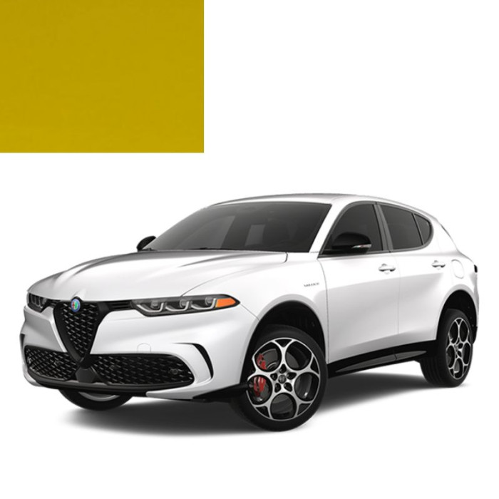 Фарба за кодом акрилова жовта 509A GIALLO PROTOTIPO для автомобілів Alfa Romeo