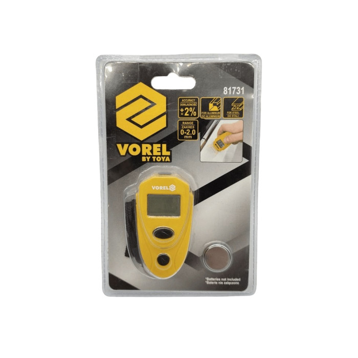 Електронний товщиномір лакофарбового покриття на металевій поверхні Vorel 81731