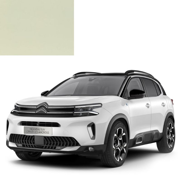 Фарба за кодом акрилова біла KDH TRITIUM, LIGHT GREEN для автомобілів Citroen