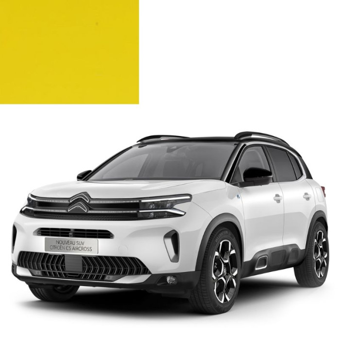 Фарба за кодом акрилова жовта KBL JAUNE CITRUS для автомобілів Citroen