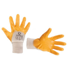 Рукавички бавовняні трикотаж покрита нітрилом на долоні 10