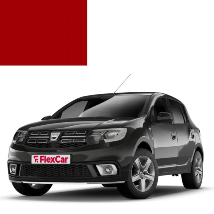 Фарба за кодом акрилова червона 21D (021C) RED PASSION для автомобілів Dacia