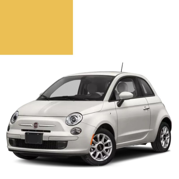 Фарба за кодом акрилова жовта 113 GIALLO CEDRO для автомобілів Fiat