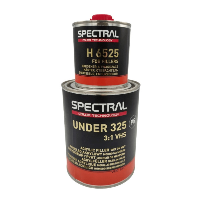 Грунт акриловий чорний 3+1 0,75л + затверджувач Novol SPECTRAL UNDER 325 P5