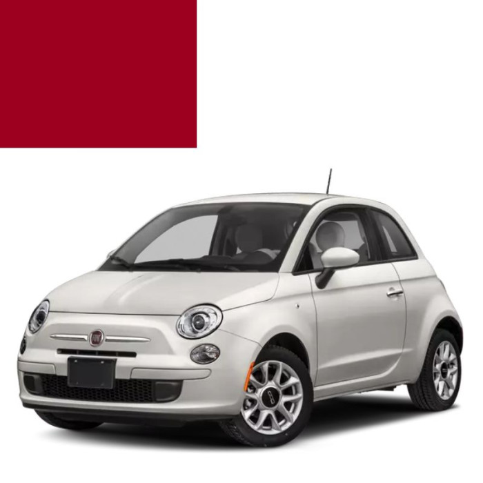 Фарба за кодом акрилова червона 187B ROSSO ORGOGLIOSO для автомобілів Fiat