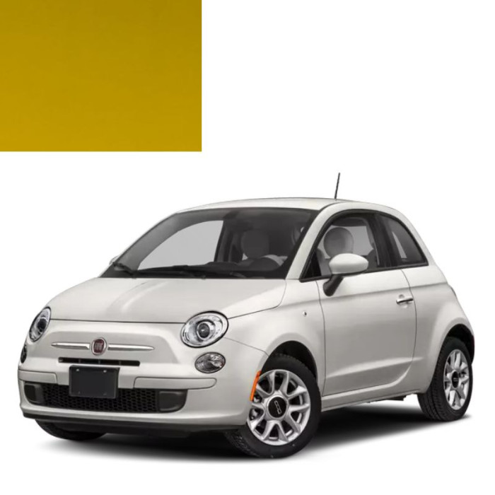 Фарба за кодом акрилова жовта 258A GIALLO GINESTRA для автомобілів Fiat