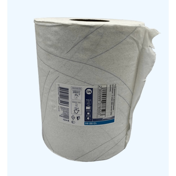 Папір для протирання Tork - 2 шари, 170м, 500 листів, 34х23, 5см, супер м'які (рулон)