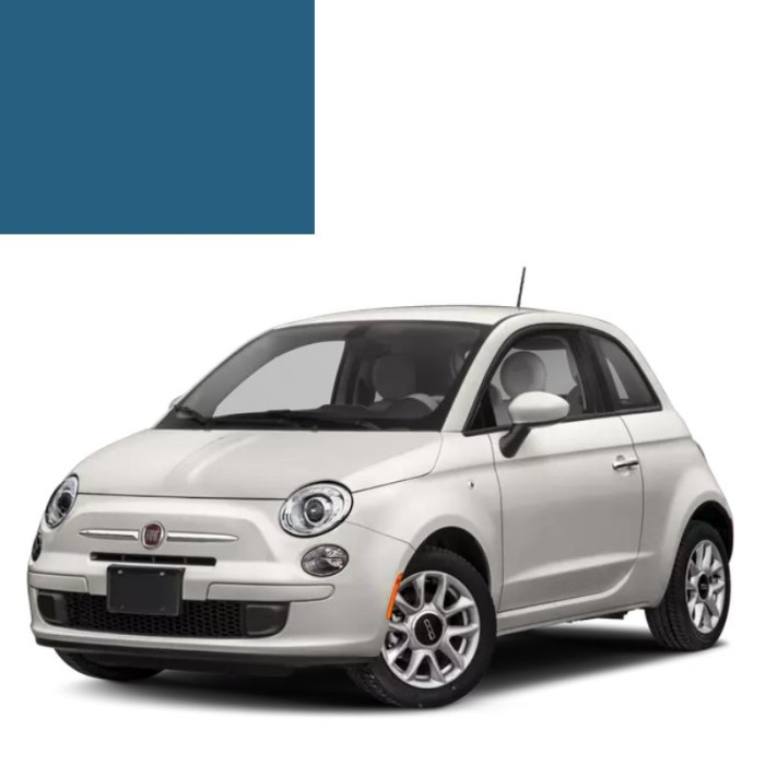 Фарба за кодом акрилова синя 829 BLU GENZIANA для автомобілів Fiat