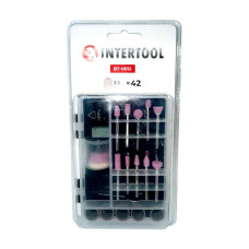Комплект аксесуарів для гравера WT-0516 та DT-0517 42 шт. INTERTOOL BT-0012