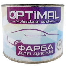 Фарба для дисків алкідна OPTIMAL RAL 9006 Срібляста 0,5л