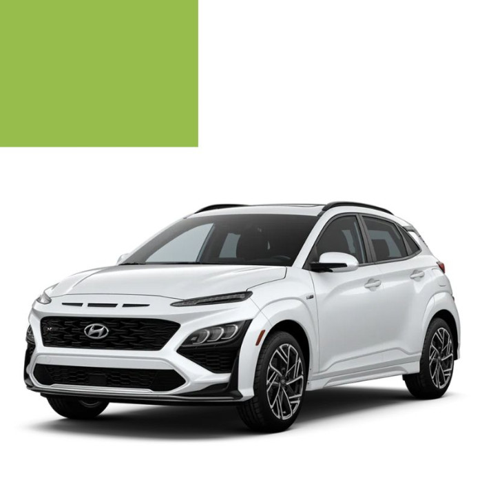 Фарба за кодом акрилова зелена 013 VERDE CHIARO для автомобілів Iveco