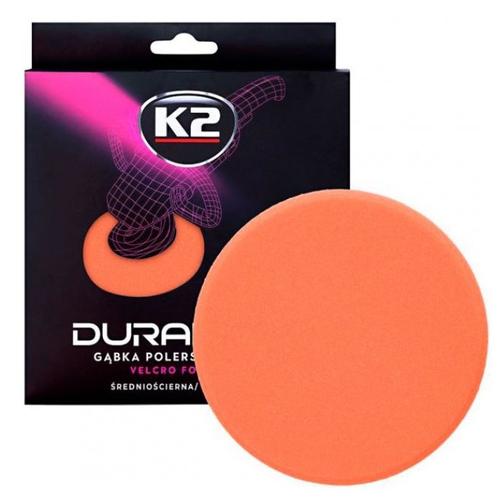 Губка полірувальна на липучці Жорстка для лакових покриттів К-2 PRO DURAFLEX VELOCRO CUTTING (L612)