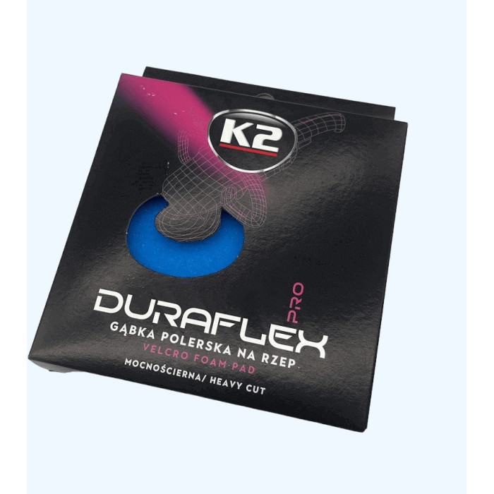 Губка полірувальна на липучці Середня для лакових покриттів К-2 PRO DURAFLEX VELOCRO CUTTING (L611)