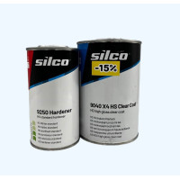 Прозорий лак 1л + затверджувач 0,5 л Silco (арт. 9040-1/9250-0,5)