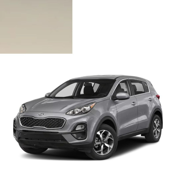 Фарба за кодом акрилова біла A1 VANILLA SHAKE для автомобілів Kia