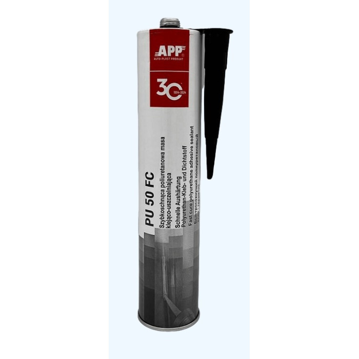 Герметик поліуретановий Чорний швидкий APP PU50 FC у гільзі 310мл