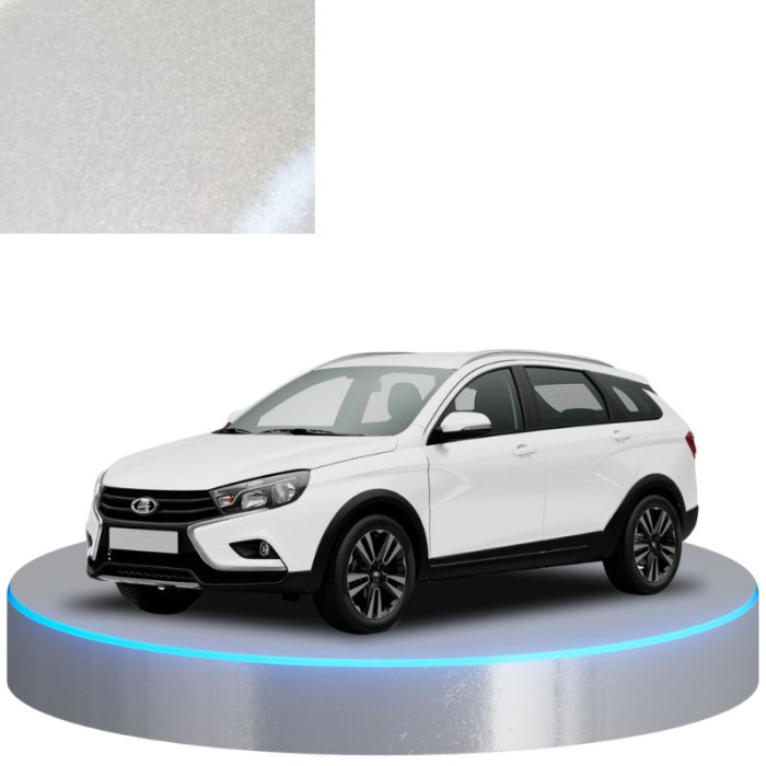 Фарба за кодом металік срібляста 690 СНІЖНА КОРОЛЬОВА для автомобілів Lada