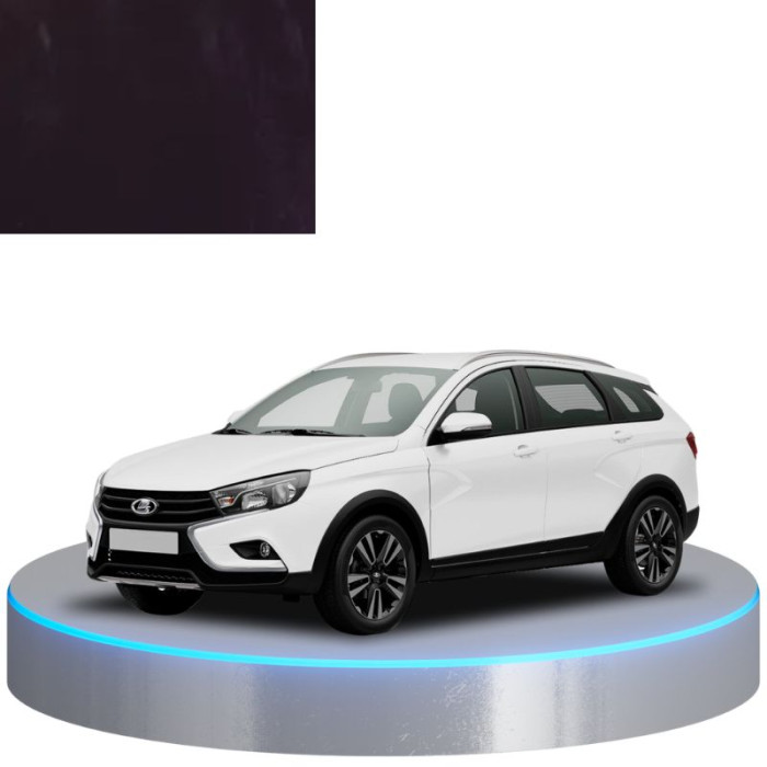 Фарба за кодом металік фіолетова 107 AUBERGINE, Баклажан для автомобілів Lada