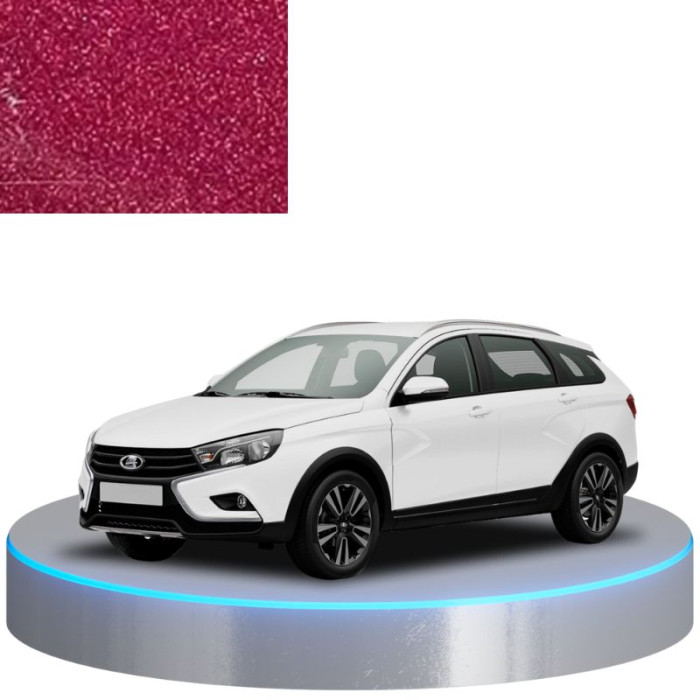 Фарба за кодом металік червона 125 ANTARES, Антарес для автомобілів Lada