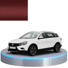 Фарба за кодом металік червона 128 ISKRA для автомобілів Lada