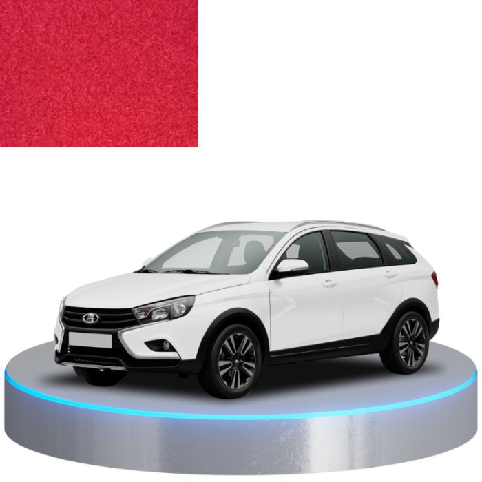 Фарба за кодом металік червона 129 VICTORIA RED, Вікторія для автомобілів Lada