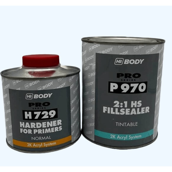 Грунт-наповнювач BODY 970 1 л + затверджувач BODY 729Н 0,5 л