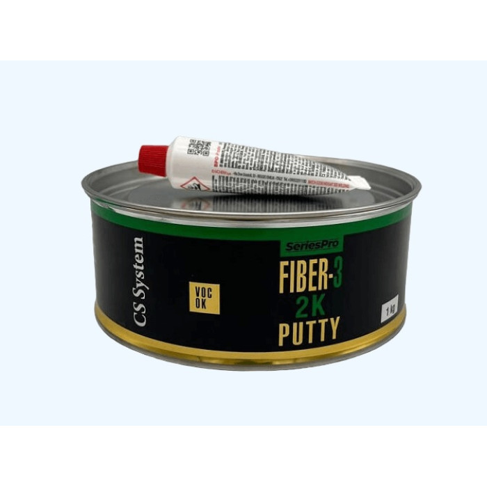 Шпаклівка зі скловолокном CS System SeriesPro FIBER-3, 1кг