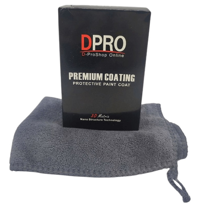 Керамическое автомобильное покрытие Dpro 9H 30мл +серветка 30мл +серветка