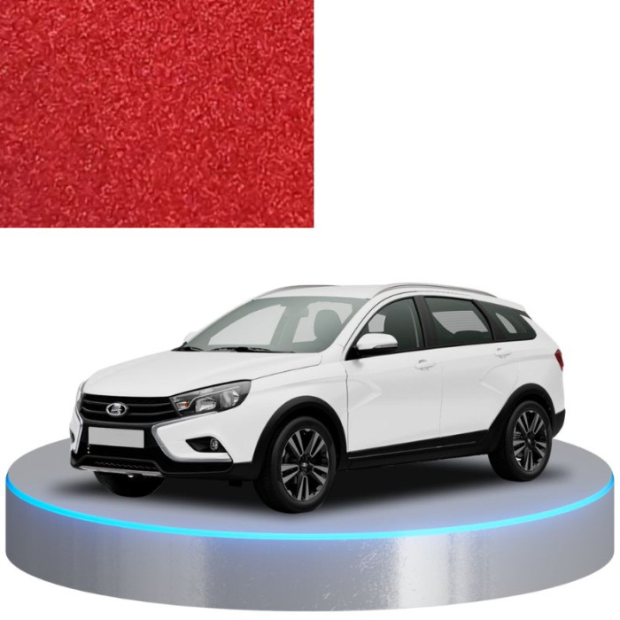 Краска по коду металлик красная 191 VENUS, VENERA для автомобилей Lada