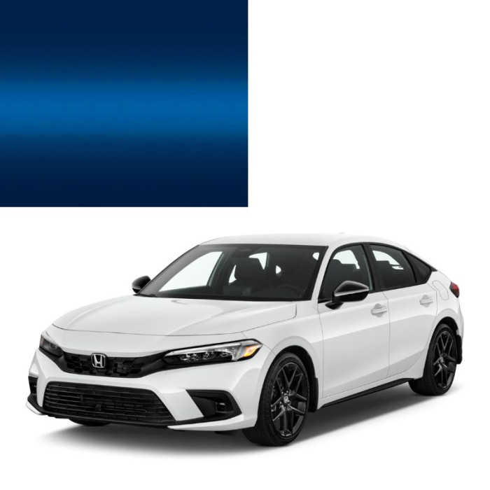 Краска по коду металлик синяя B504P AEGEAN BLUE для автомобилей Honda