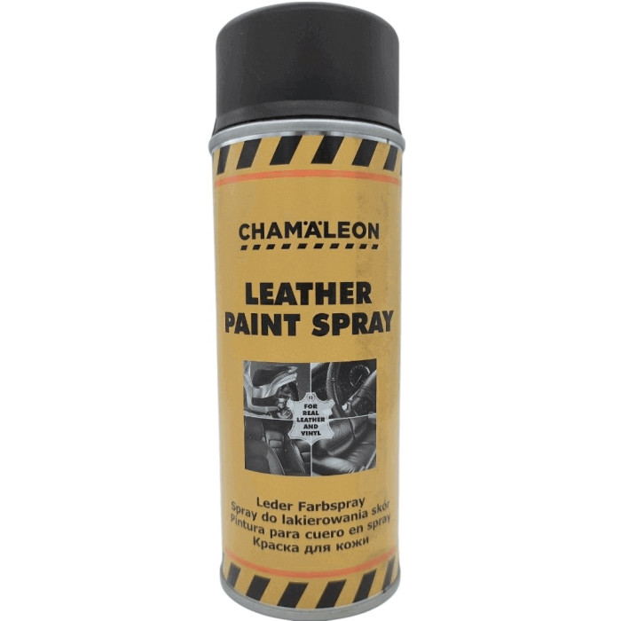 Краска декоративная в аэрозоле для кожи CHAMALEON черная 400мл (арт. 26801)