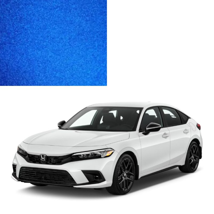 Краска по коду металлик синяя B510P LONG BEACH BLUE для автомобилей Honda