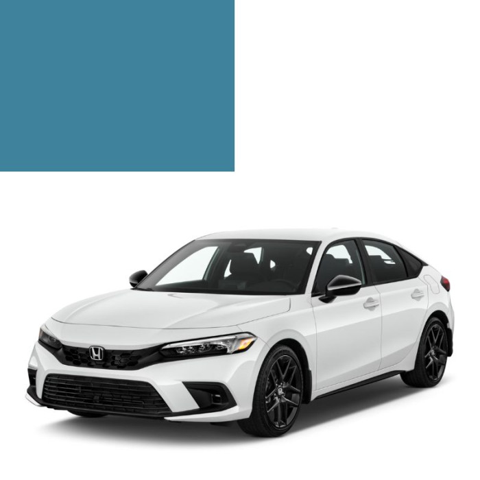 Краска по коду металлик синяя B511M TOURMARINE BLUE для автомобилей Honda