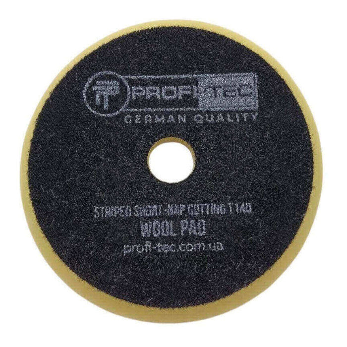 Полировальная губка PROFI-TEC WOOL PAD STRIPED SHORT NAP CUTTING T140