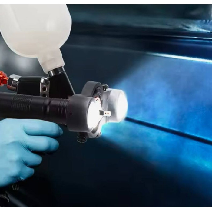 Фонарь к краскопульту с аккумулятором