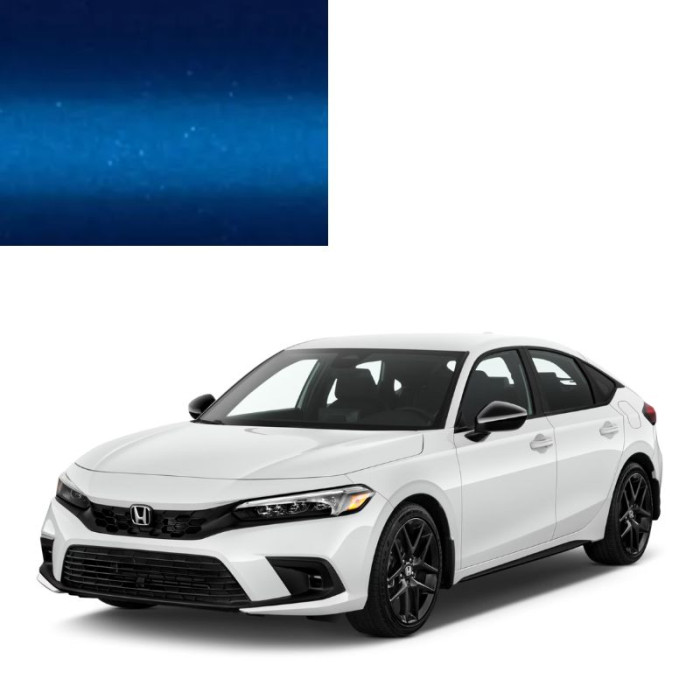 Фарба за кодом металік синя B550P BRIGHT BLUE для автомобілів Honda