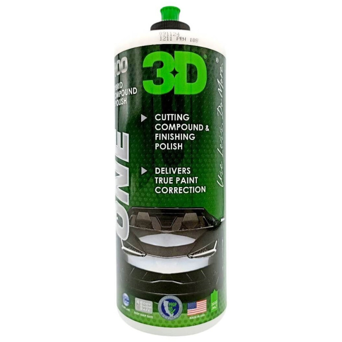 Паста полірувальна 3D One Hybrid Compound and Polish 1л