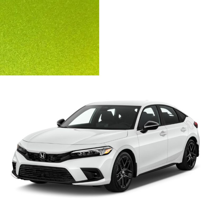 Фарба за кодом металік зелена GY21M LEAF GREEN для автомобілів Honda