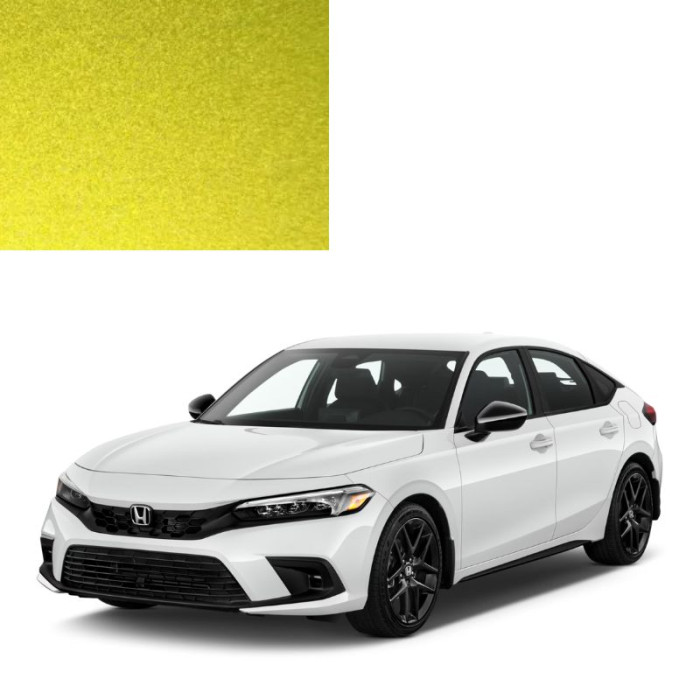 Фарба за кодом металік жовта GY22M CITROUS YELLOW для автомобілів Honda