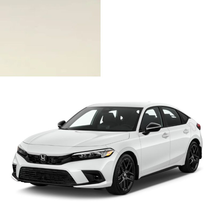 Фарба за кодом базова металік біла NH0 WHITE для автомобілів Honda