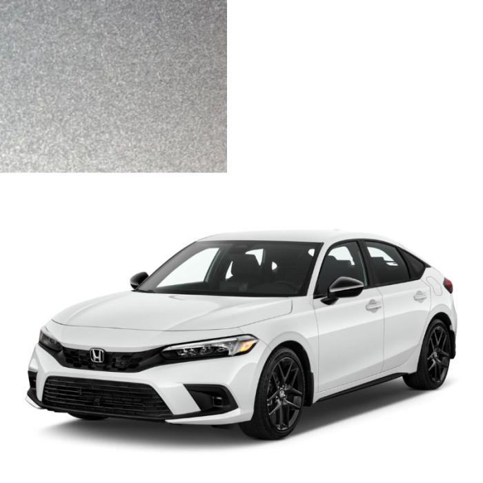 Фарба за кодом металік срібляста NH623M SATIN SILVER MET для автомобілів Honda