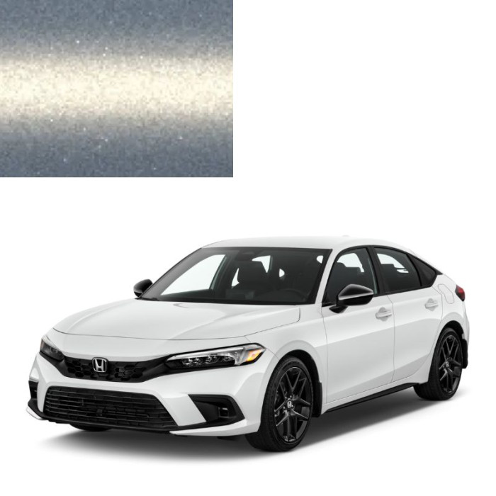 Фарба за кодом металік срібляста NH656M CLIONE SILVER для автомобілів Honda