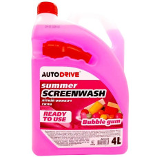 Омивач літній, Auto Drive Summer Screen Wash Bubble Gum PET 4 л